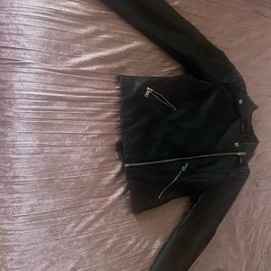 Black biker jacket